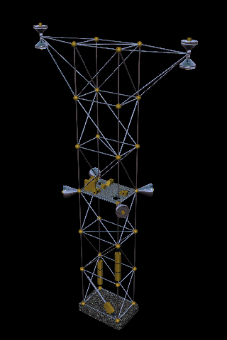 Photo: Phase 0 flexible structure design JPL)